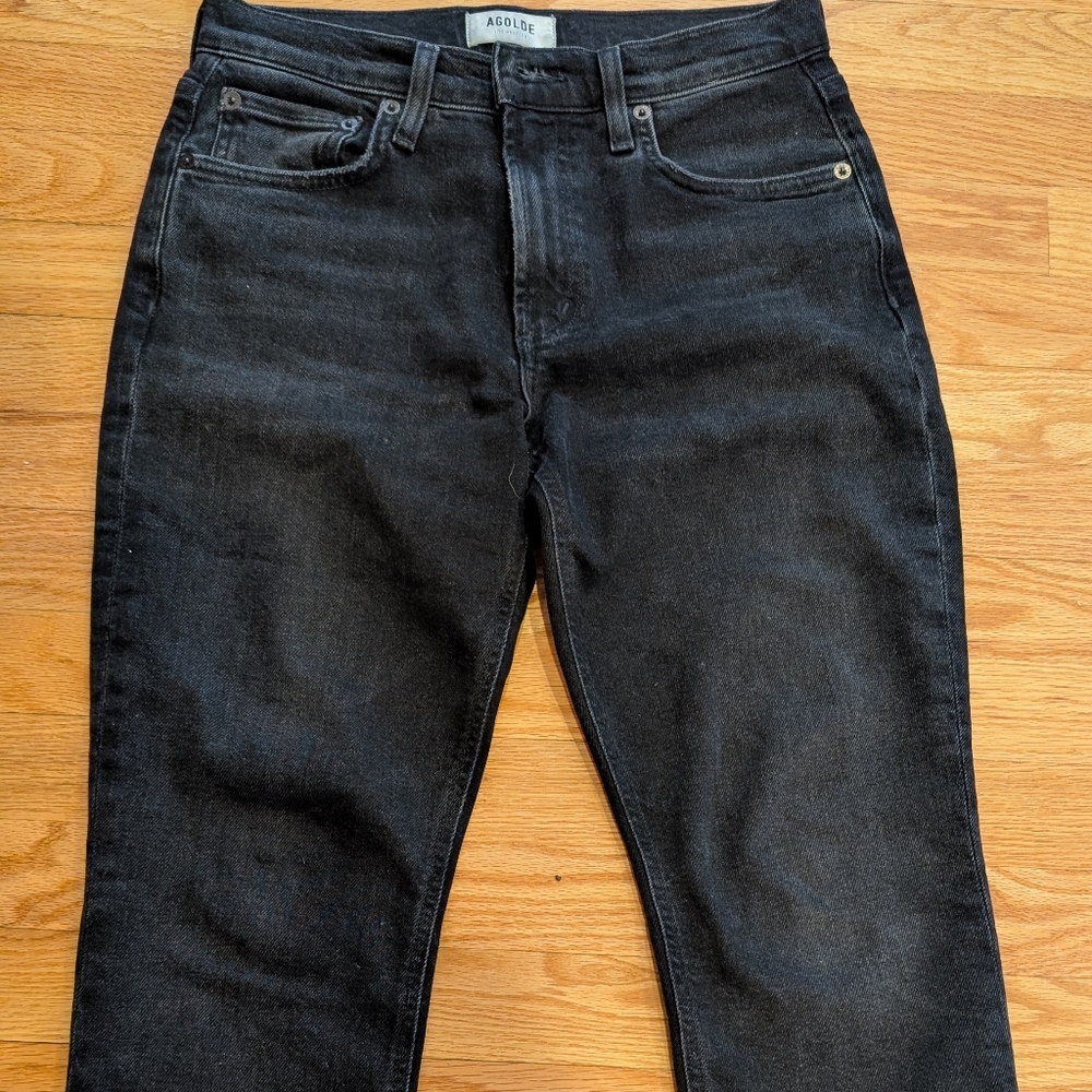 Agolde Women's Dark Gray Slim Jeans